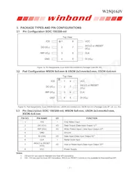 W25Q16JVUUIQ TR Datasheet Pagina 6