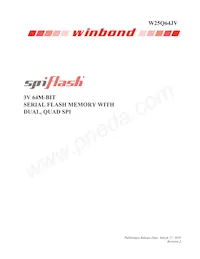 W25Q64JVTCIQ Datasheet Cover