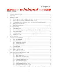 W25Q80EWUXIE TR Datasheet Pagina 2