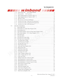 W25Q80EWUXIE TR Datasheet Pagina 3