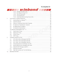 W25Q80EWUXIE TR Datasheet Pagina 4