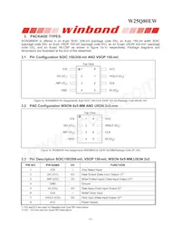 W25Q80EWUXIE TR Datasheet Pagina 6