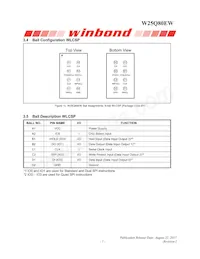 W25Q80EWUXIE TR Datasheet Pagina 7