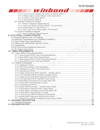W957D6HBCX7I TR Datasheet Page 2