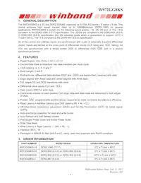 W972GG8KS-25 Datasheet Pagina 4