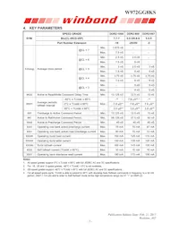 W972GG8KS-25 Datasheet Pagina 5