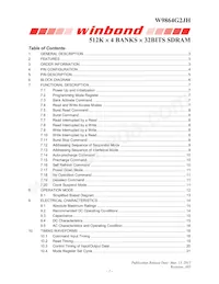 W9864G2JH-6 Datasheet Cover