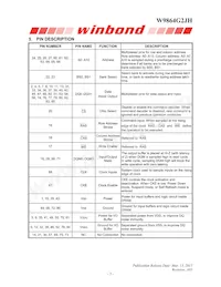 W9864G2JH-6 Datasheet Page 5