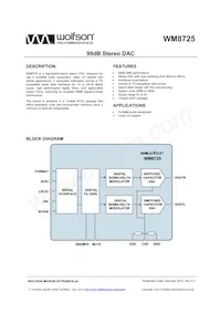 WM8725CGED/R Datenblatt Cover