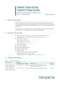 74AHCT1G66GW-Q100H Datasheet Copertura