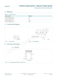 74AHCT1G66GW-Q100H Datasheet Pagina 2