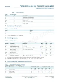 74AHCT1G66GW-Q100H Datasheet Pagina 3