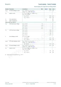 74HC4066PW/AUJ Datasheet Page 6
