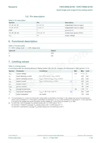 74HCT4066D-Q100數據表 頁面 3