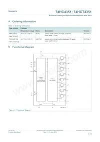 74HCT4351DB Datasheet Pagina 2