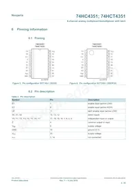 74HCT4351DB Datasheet Page 4