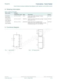 74HCT4852PW Datasheet Page 2