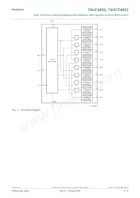 74HCT4852PW數據表 頁面 3