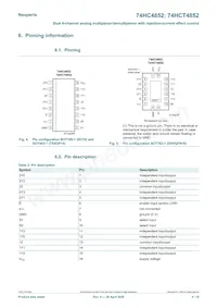 74HCT4852PW Datasheet Pagina 4