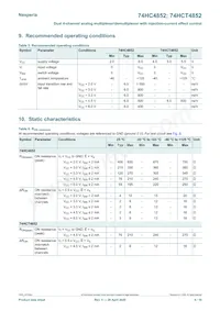 74HCT4852PW Datasheet Pagina 6