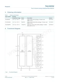 74LV4052PW/AUJ Datasheet Pagina 2