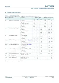 74LV4052PW/AUJ Datasheet Pagina 7