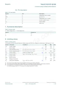 74LVC1G3157GV-Q10H Datenblatt Seite 3