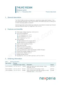 74LVC1G384GN Datasheet Cover