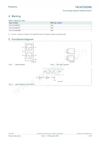 74LVCV2G66GD Datasheet Page 2