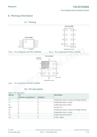 74LVCV2G66GD Datasheet Page 3