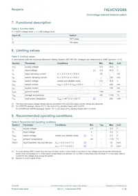 74LVCV2G66GD Datasheet Page 4