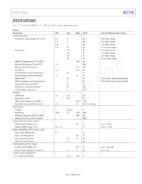 AD7150BRMZ-REEL Datasheet Page 3