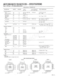 AD7511DISQ/883B數據表 頁面 2