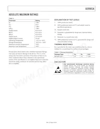 AD9983AKSTZ-140 Datasheet Pagina 5