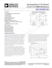 ADG1209YCPZ-REEL數據表 封面