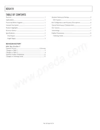 ADG419BRM-REEL7 Datasheet Pagina 2