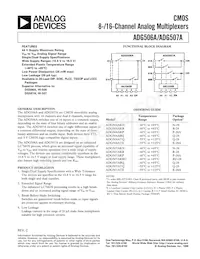 ADG506AKPZ-REEL Datenblatt Cover