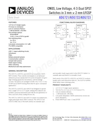 ADG723BRM-REEL7數據表 封面