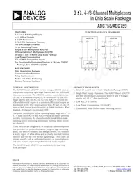 ADG759BCPZ-REEL Datenblatt Cover