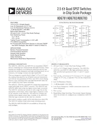 ADG783BCPZ-REEL Datasheet Cover