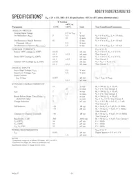 ADG783BCPZ-REEL Datasheet Page 3