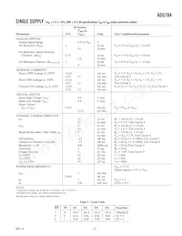 ADG784BCPZ-REEL數據表 頁面 3