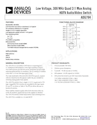 ADG794BRQZ-REEL Datasheet Copertura