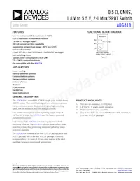 ADG819BRT-500RL7 Datenblatt Cover