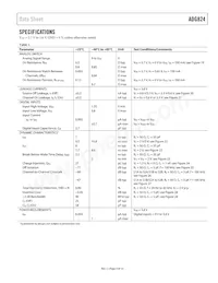 ADG824BCPZ-REEL7 Datasheet Page 3