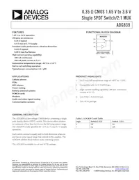 ADG839YKSZ-500RL7 Datasheet Copertura