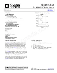 ADG884BCBZ-REEL Datasheet Cover