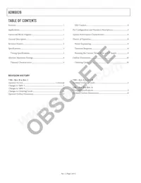 ADM8839ACPZ Datasheet Page 2