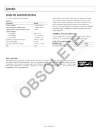 ADM8839ACPZ Datasheet Page 4