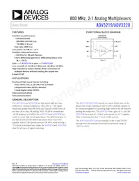 ADV3220ACPZ-R7 Datasheet Copertura